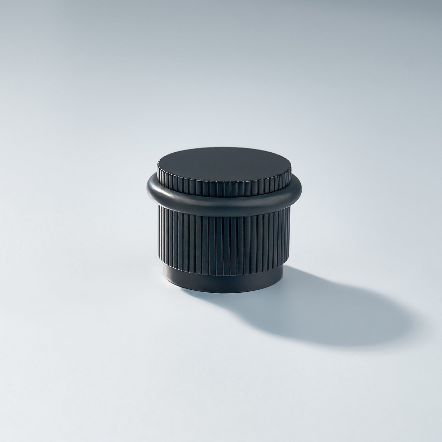 Bastion - Linear Knurled Solid Brass Door Stops