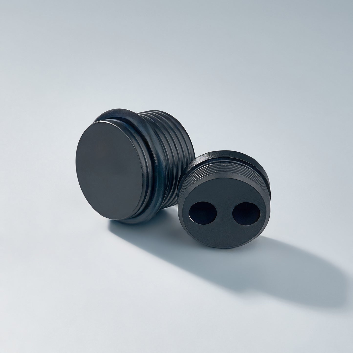 Bastion - Knurled Ring Solid Brass Door Stops