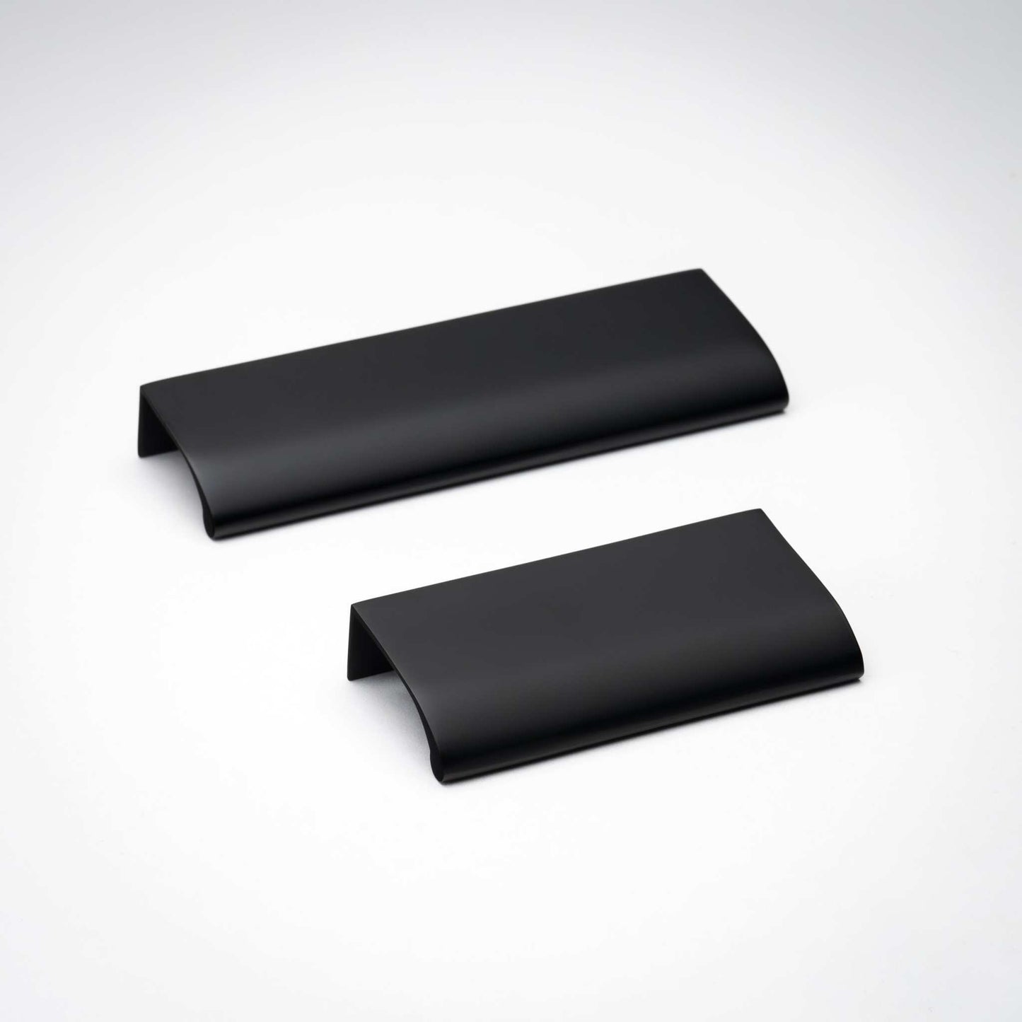Matte Black Edge Pull, Solid Brass Edge Pull