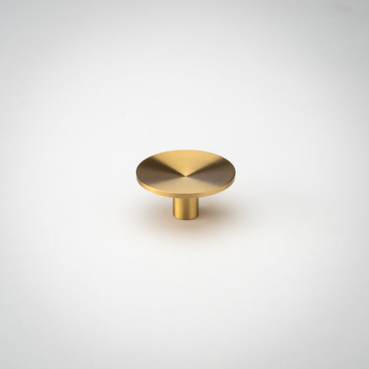 Disc, Solid Brass Cabinet Knob