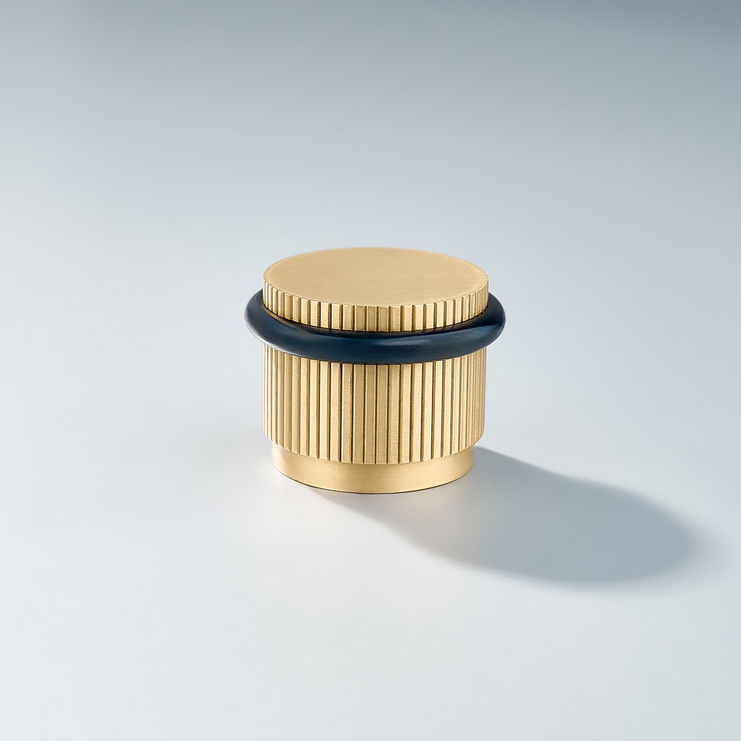 Bastion - Linear Knurled Solid Brass Door Stops