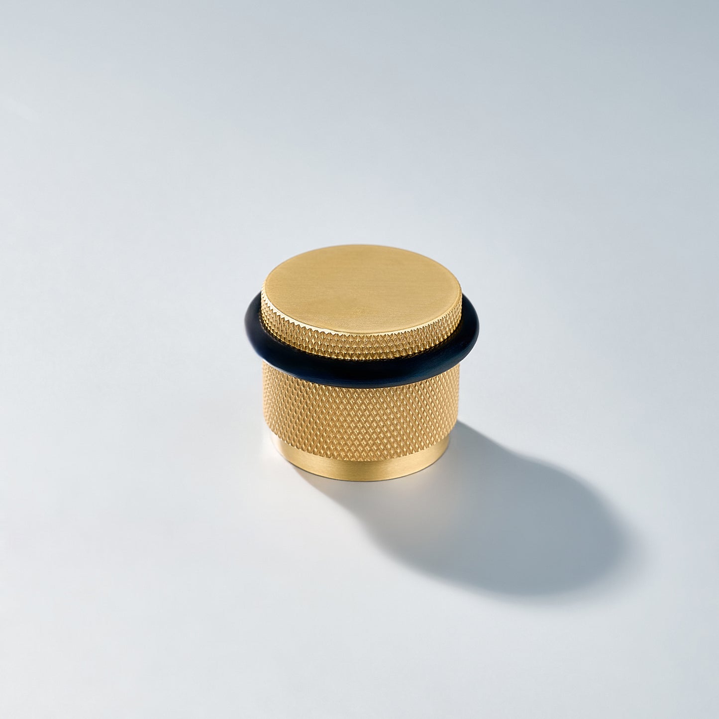 Bastion - Classic Knurled Solid Brass Door Stops