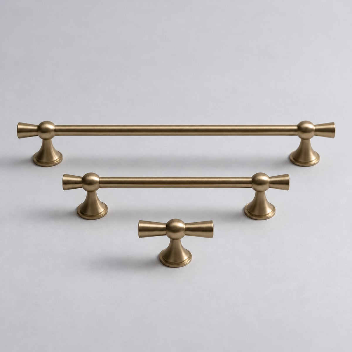 Samba Solid Brass Knob, studio product view