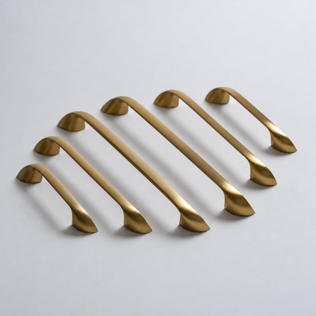 Twist, Solid Brass Appliance Pulls, studio product view