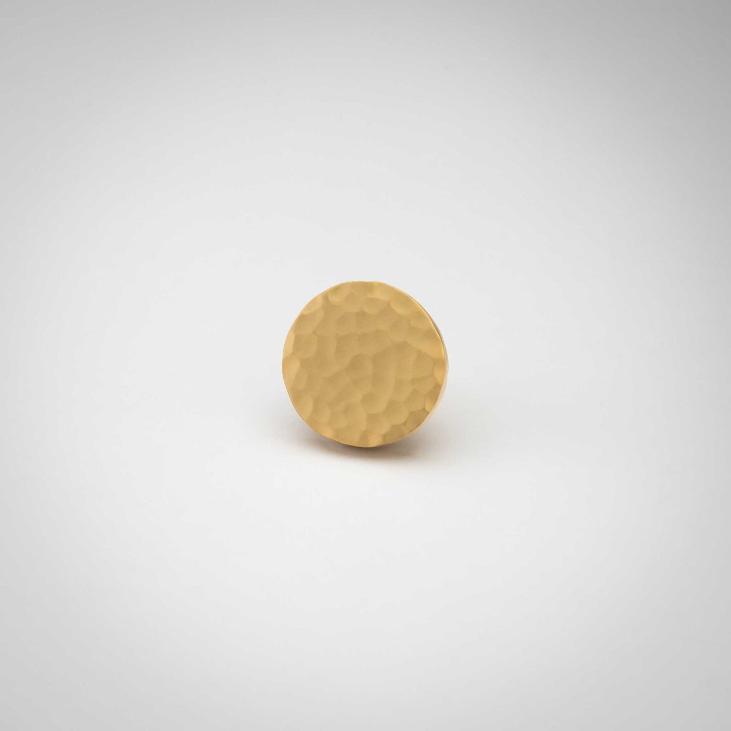 Strike, Solid Brass Hammered Cabinet Knobs