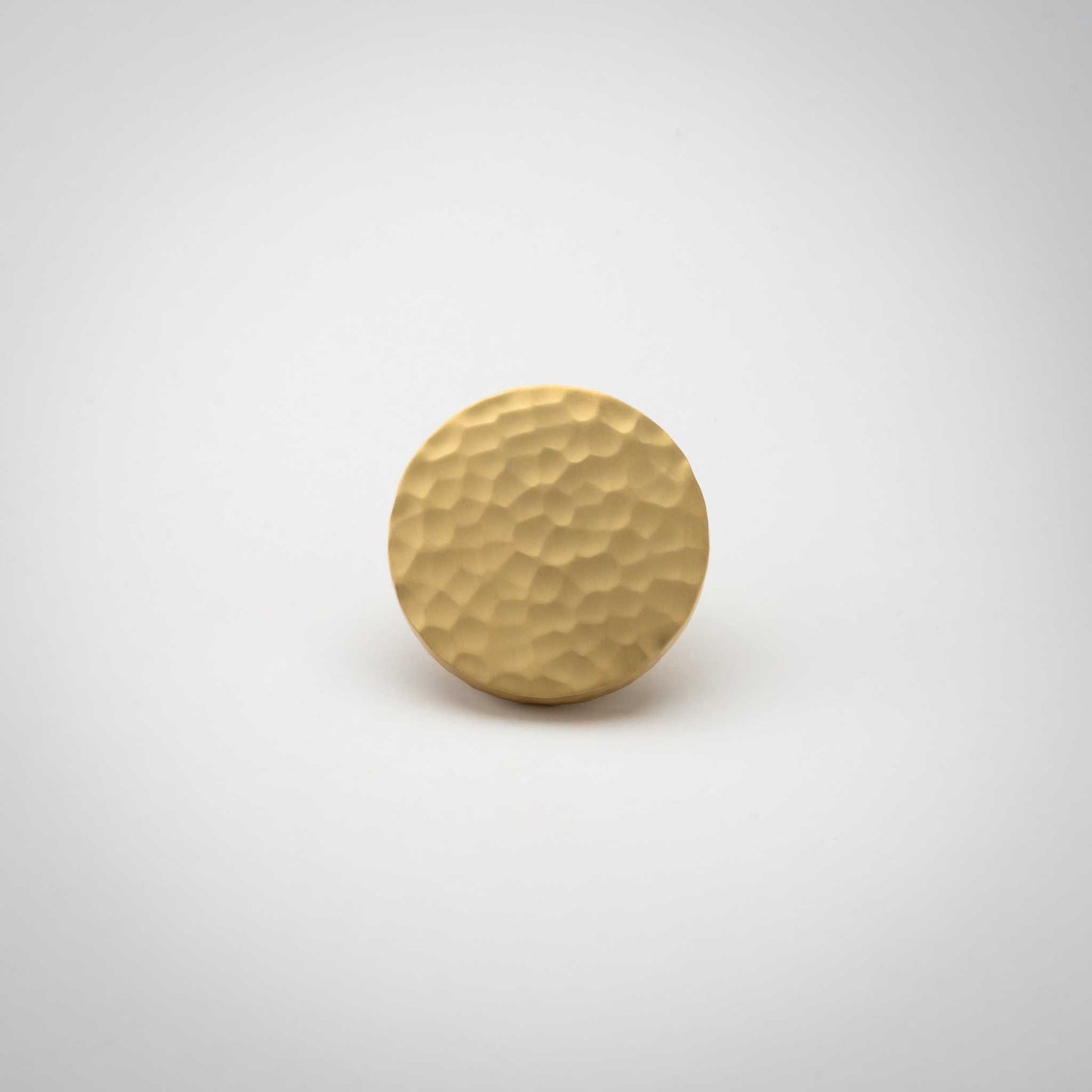 Strike, Solid Brass Hammered Cabinet Knobs