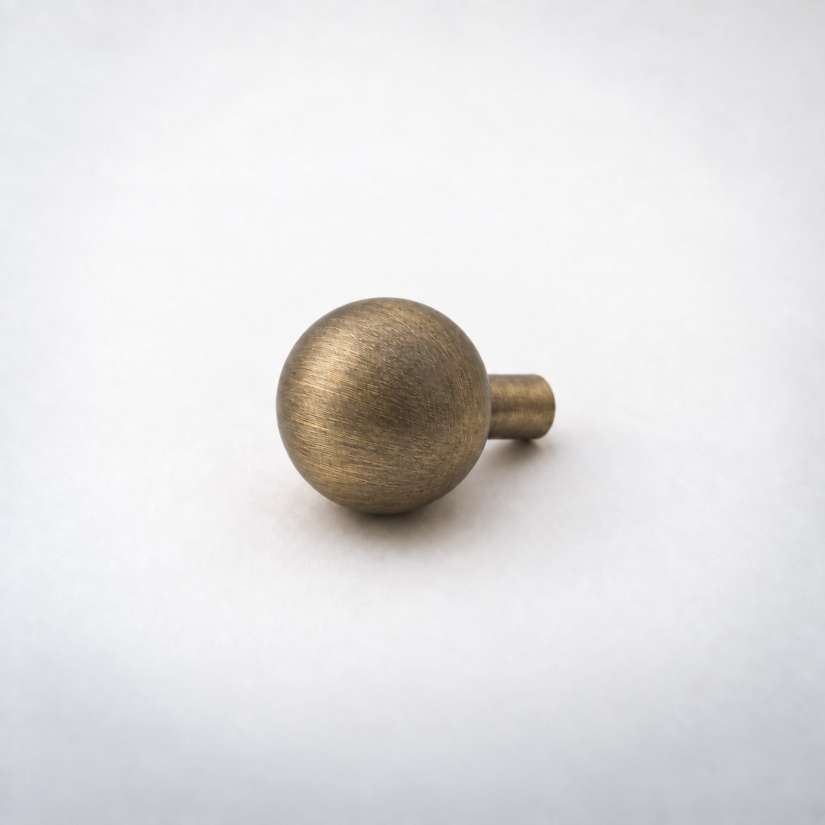 Dumas, Solid Brass Ball Knobs — Duma-K-No-ABZM-1-1; AI-assisted finish visualization approved by owner