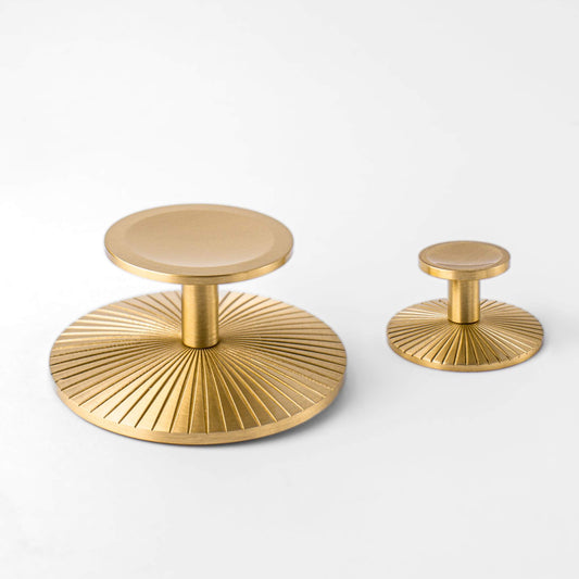 Sunburst, Solid Brass Cabinet Knobs Our Sunburst Knob is a distinctive take on the transitional cabinet knob. Perfectly designed to adorn cabinet doors and drawers.This product is not available KnobSunburst, Solid Brass Cabinet Knobs