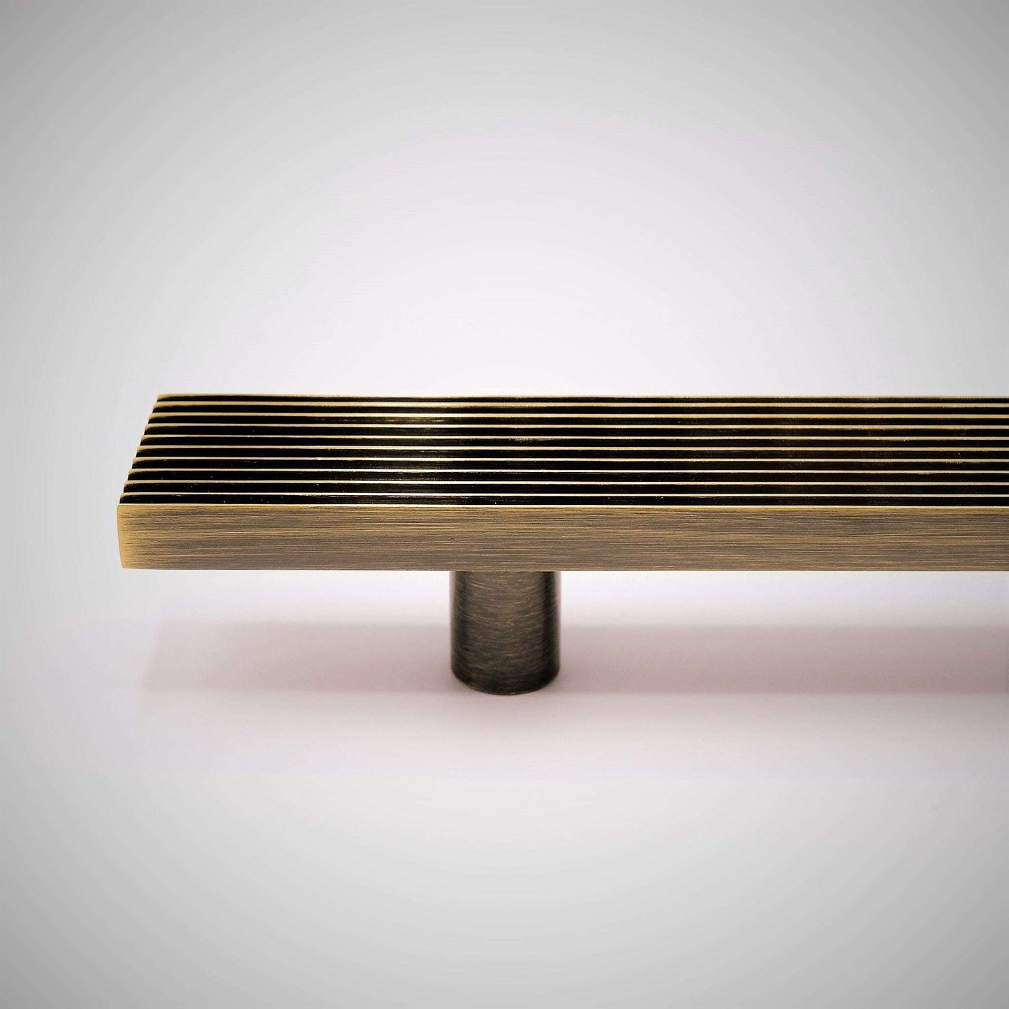 Rail, Antique Brass Cabinet Pulls