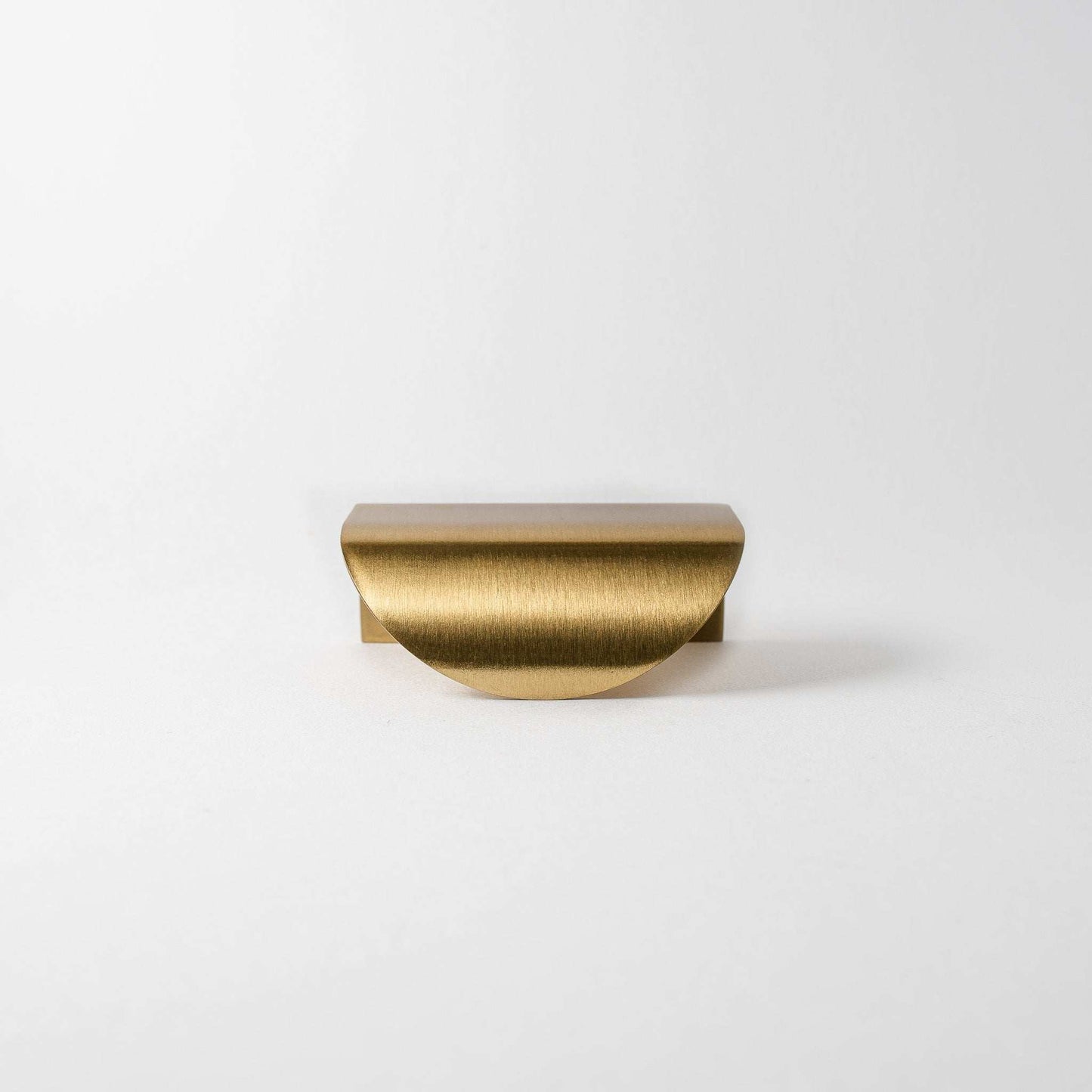 Curve Pull, Satin Brass Cabinet Pull - Inspire Hardware