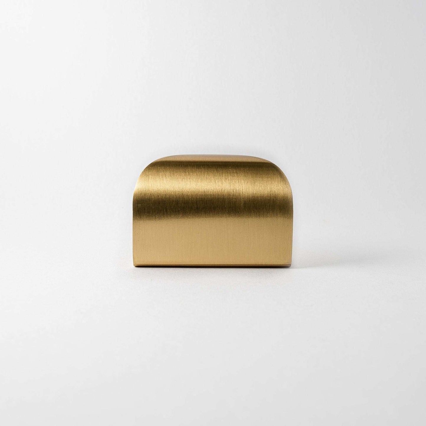 Curve Pull, Satin Brass Cabinet Pull - Inspire Hardware