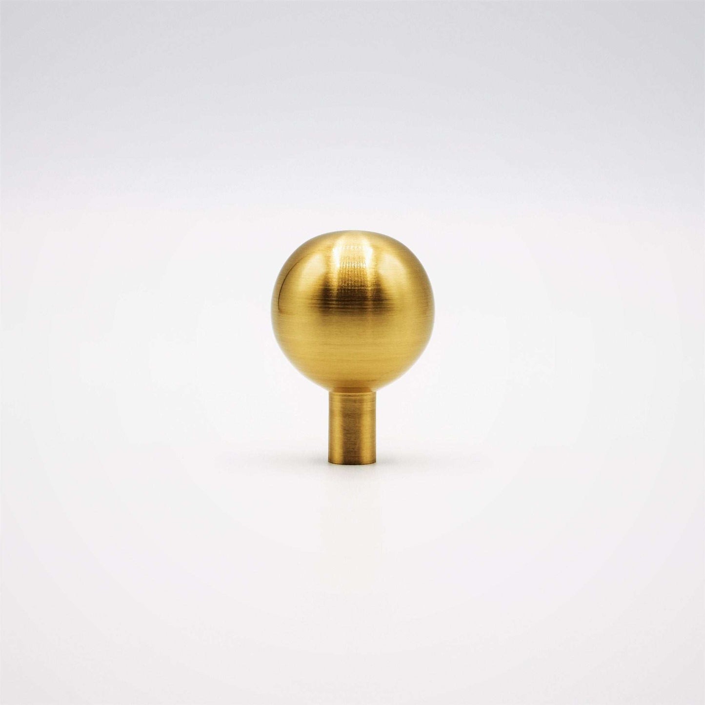 Dumas, Satin Brass Ball Knob - Inspire Hardware