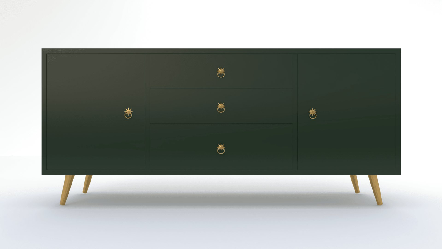 Orah, Solid Brass Drop Pull