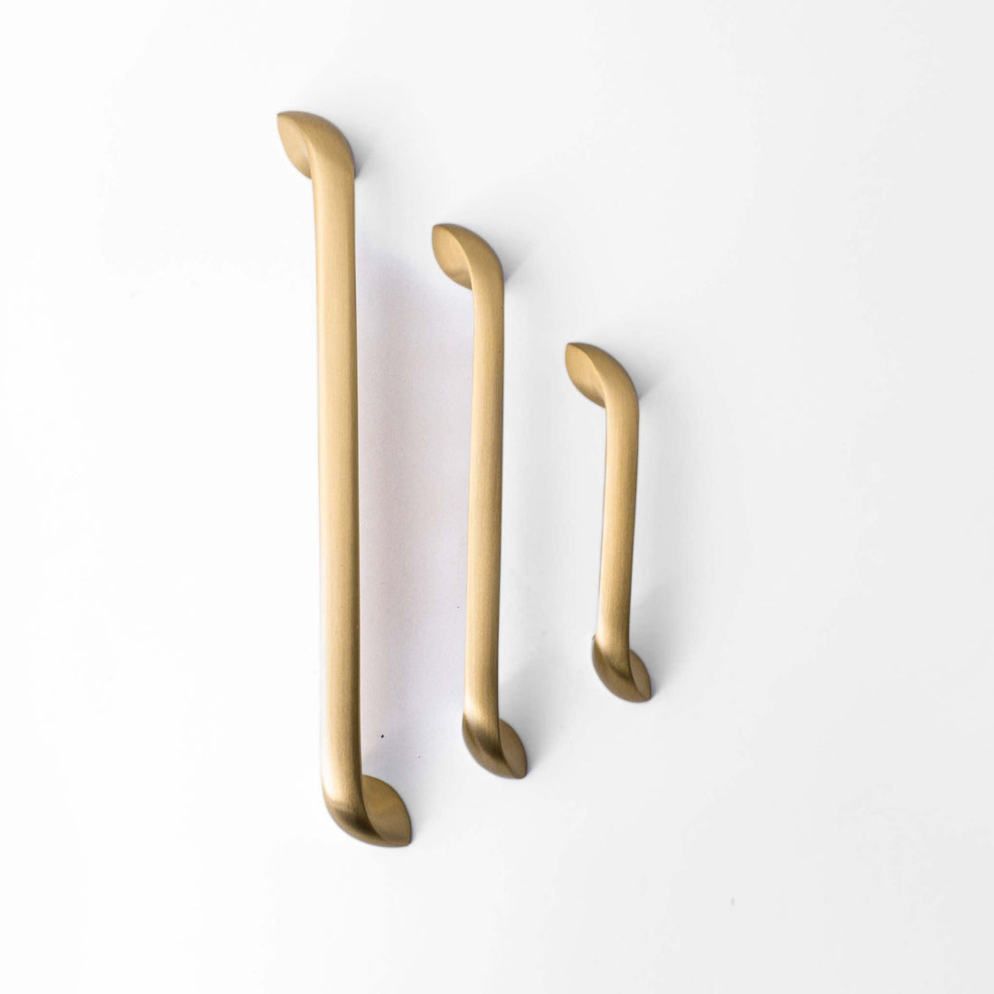 Studio photograph of Twist, Solid Brass Cabinet Pulls.