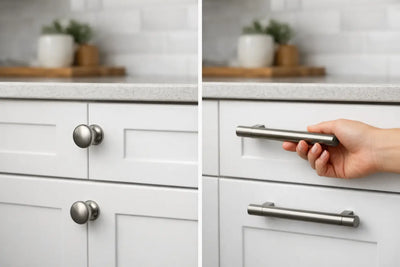 Replace Cabinet Knobs With Pulls?