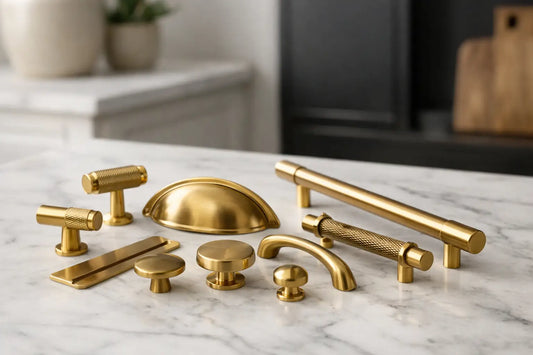 Modern Brass Cabinet Hardware Style Guide