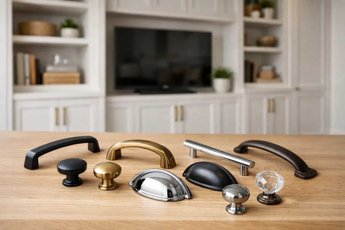 Choosing Cabinet Hardware for Custom Built-Ins