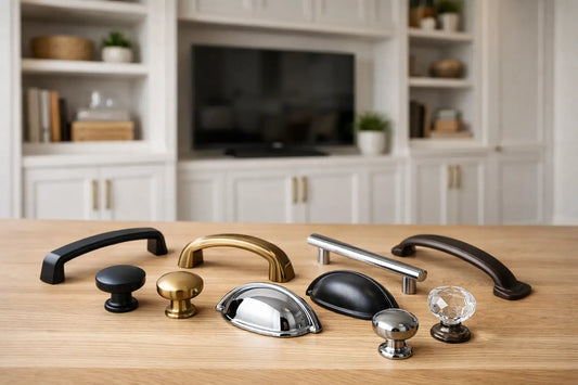 Choosing Cabinet Hardware for Custom Built-Ins