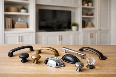 Choosing Cabinet Hardware for Custom Built-Ins