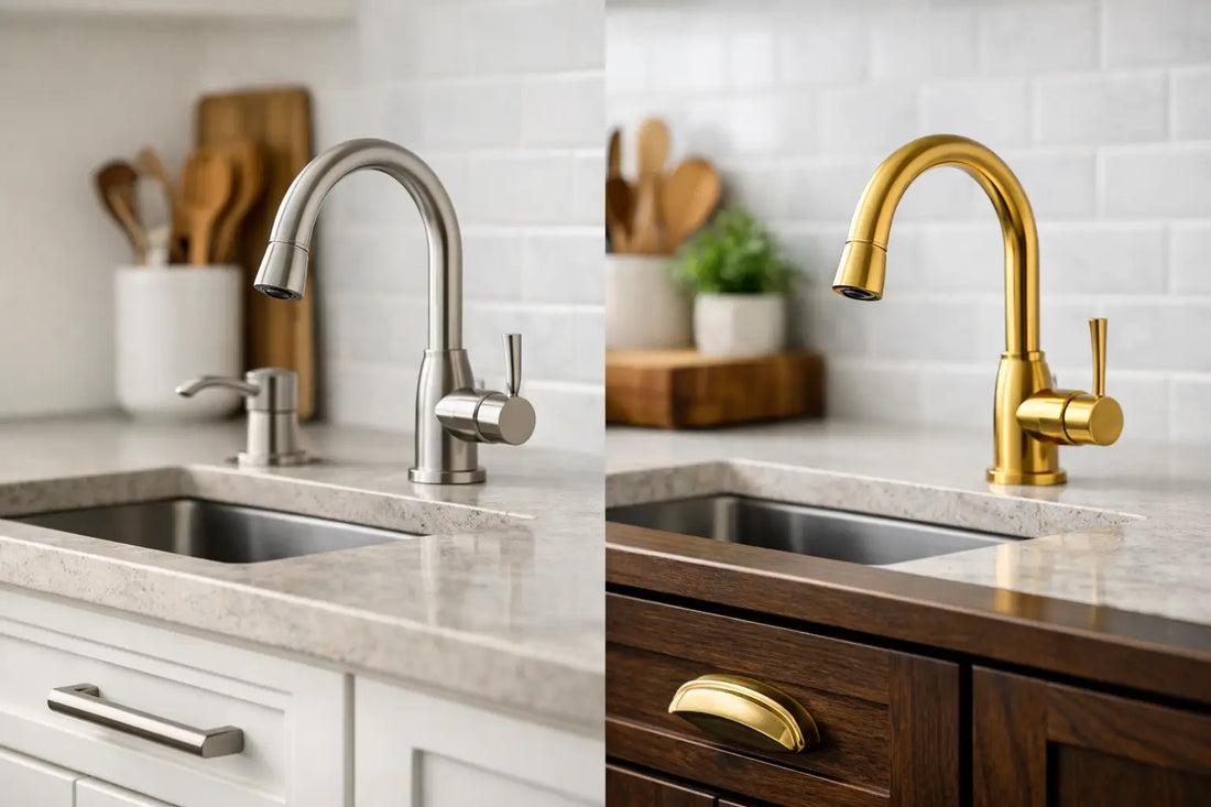 Should Cabinet Hardware Match Faucets?