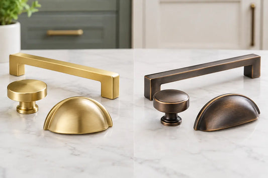Brass Versus Bronze Hardware for Cabinets