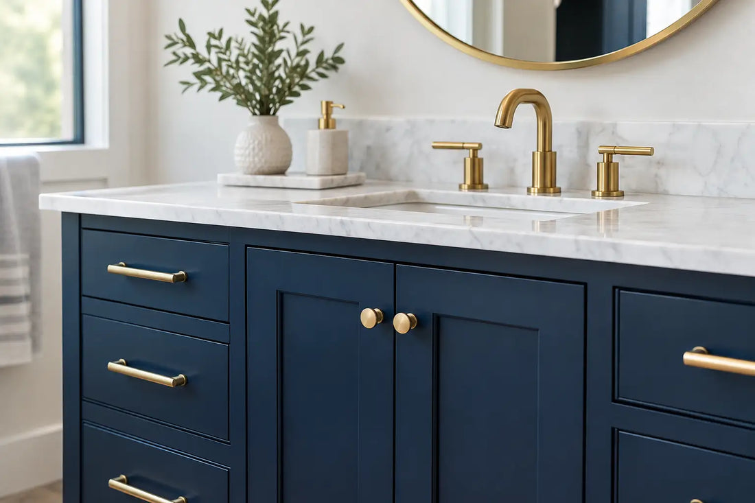 Best Hardware for Navy Vanities That Feels Intentional