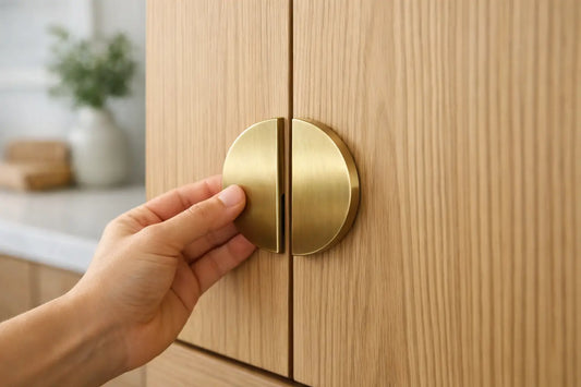 How to Use Half Moon Pulls on Cabinet Doors
