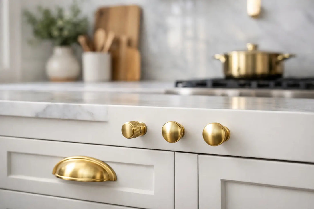 Brass Cabinet Knobs That Make Cabinets Feel Custom