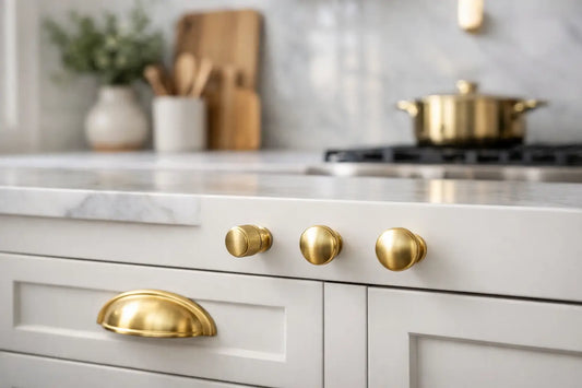 Brass Cabinet Knobs That Make Cabinets Feel Custom