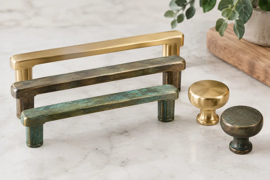 What Brass Patina Means for Cabinet Hardware