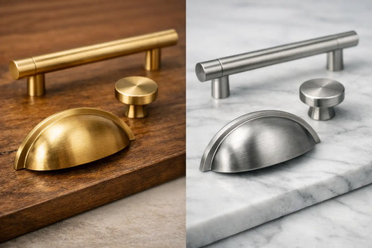 Solid Brass vs Zinc Cabinet Pulls