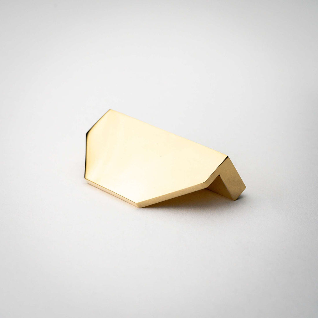 Studio photograph of Alto, Solid Brass Half Hex Pulls.