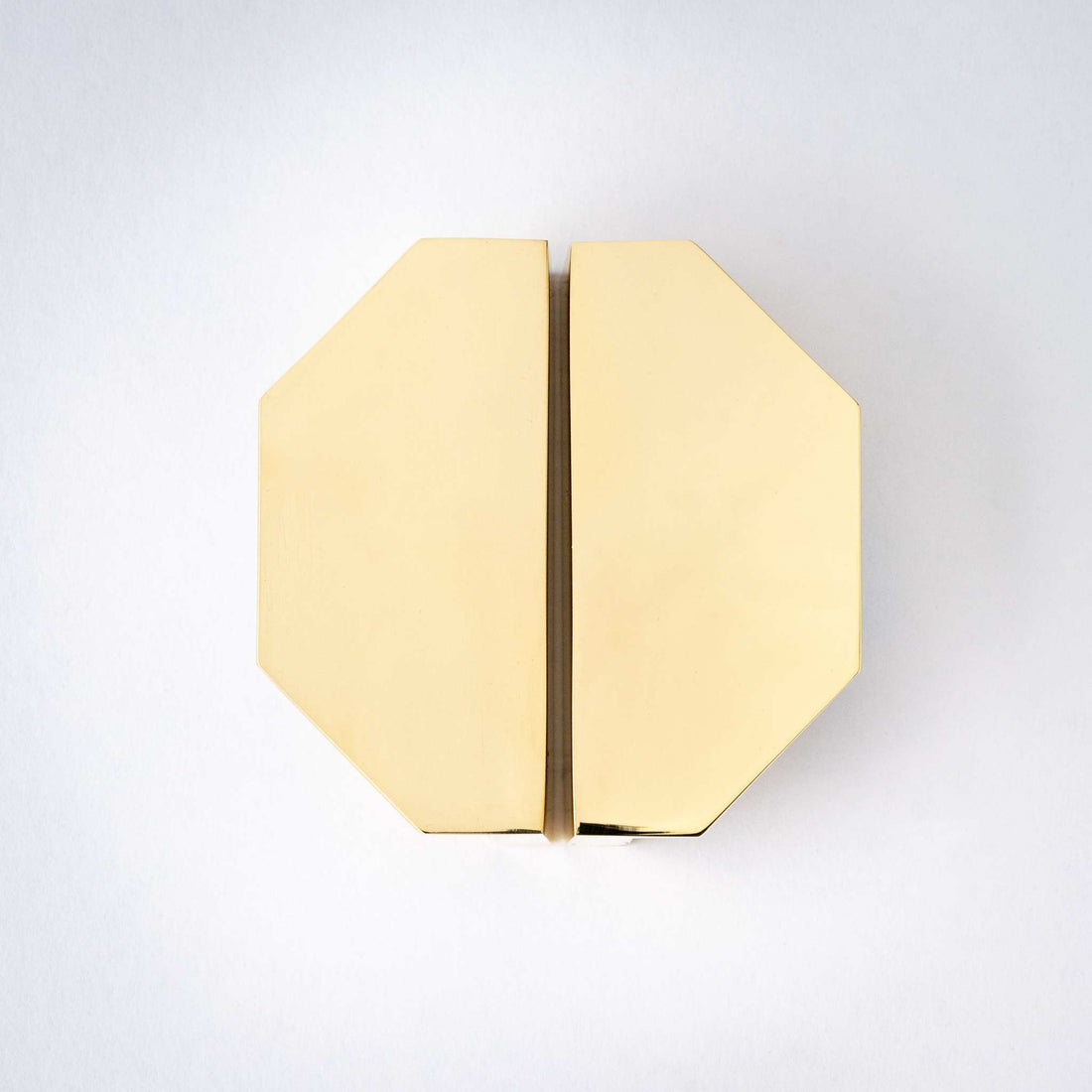 Alto, Solid Brass Half Hex Pulls — Inspire Hardware catalog photograph