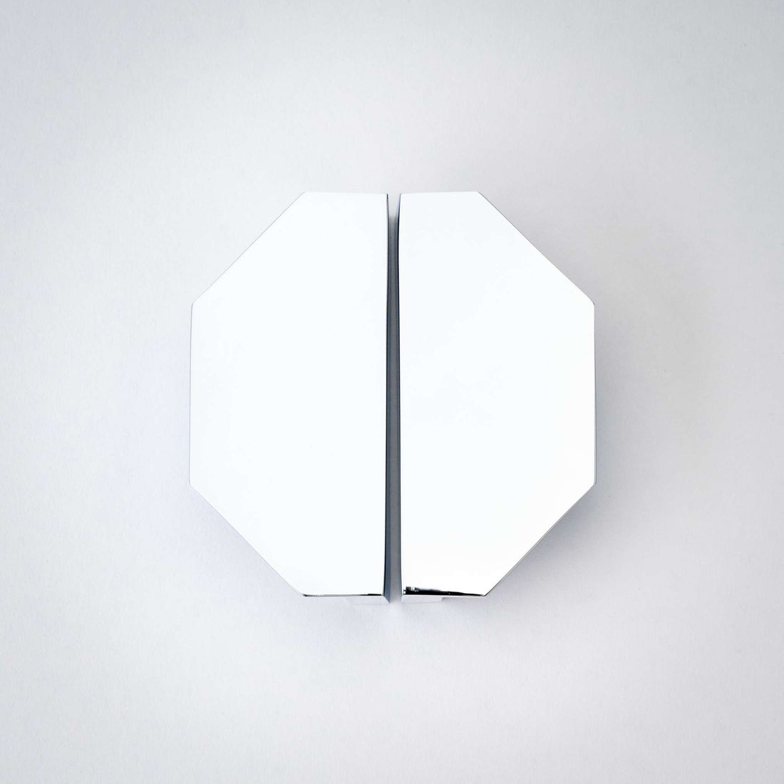 Studio photograph of Alto, Solid Brass Half Hex Pulls.