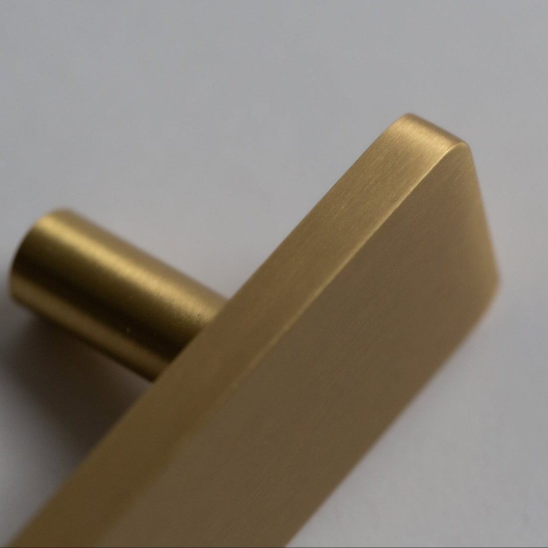 Close detail of an Auburn cabinet pull