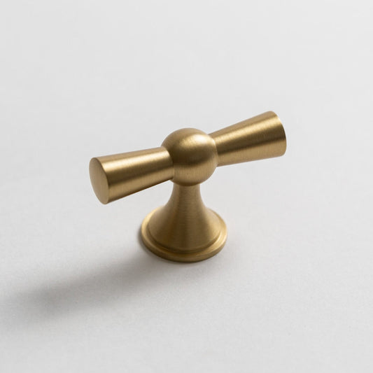 Studio photograph of Samba Solid Brass Knob.