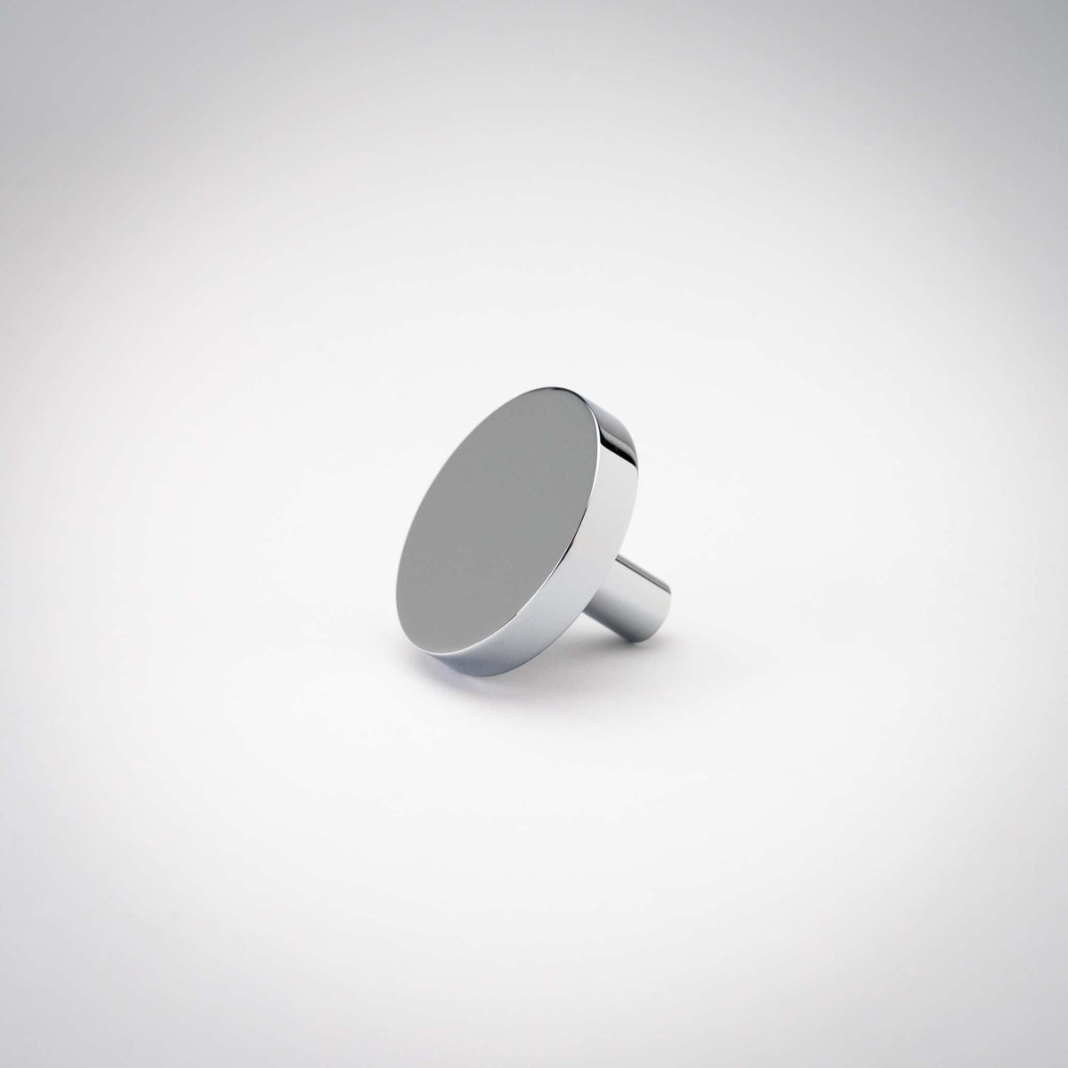 Rondelle cabinet knob in Polished Nickel