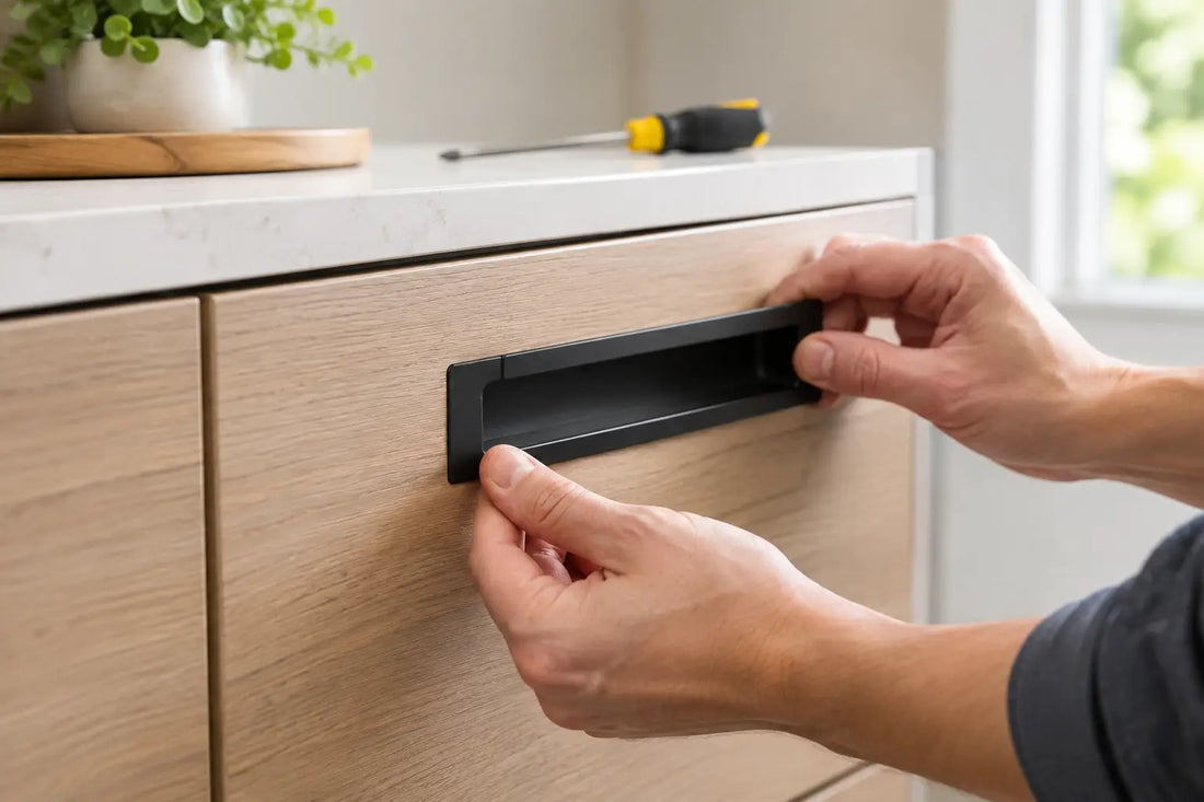 How to Install Concealed Cabinet Pulls Cleanly