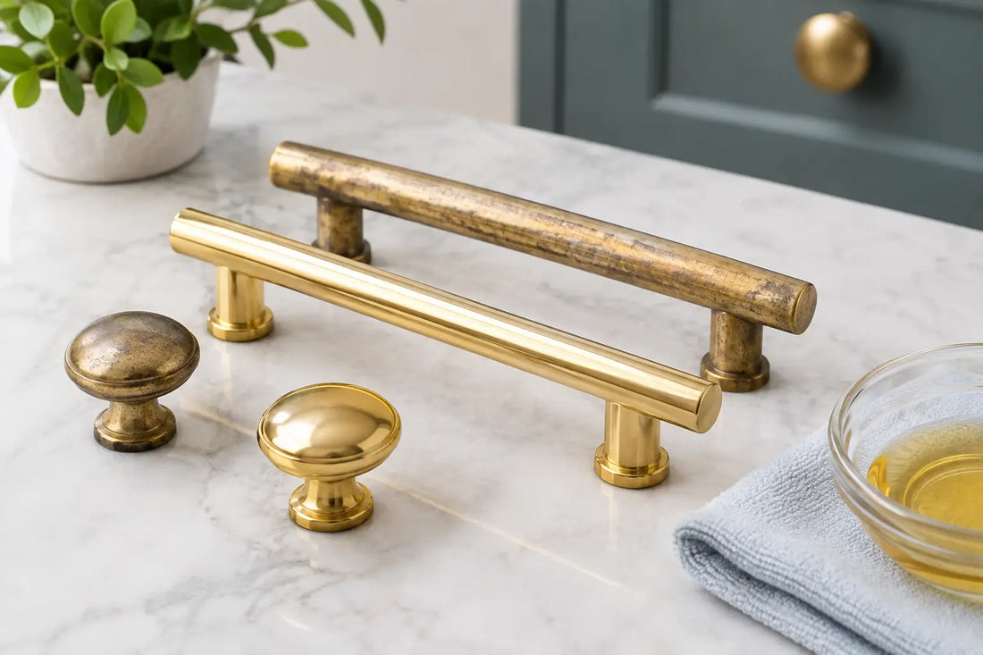 Brass Tarnish Prevention for Cabinet Hardware