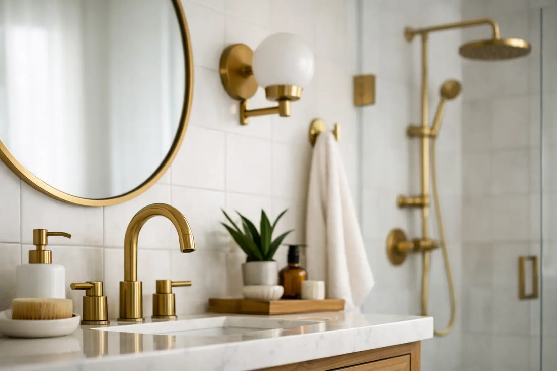 Can Brass Hardware Work in Bathrooms? Yes.