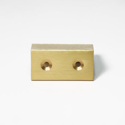 Impact Hammered Edge Pull – Satin Brass Matte Lacquer