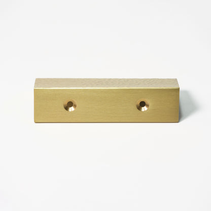 Impact Hammered Edge Pull – Satin Brass Matte Lacquer