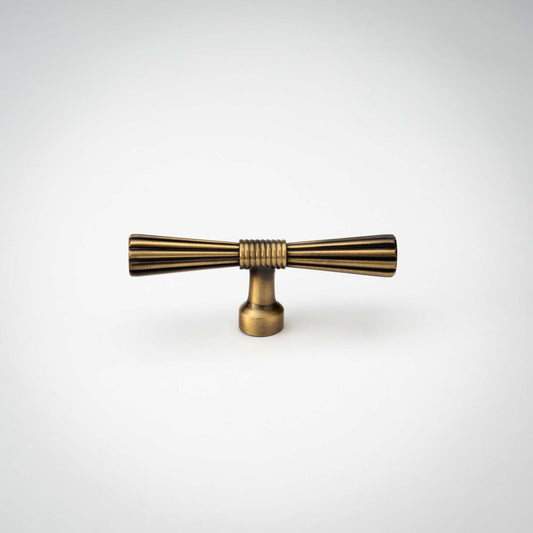 Brass Cabinet Knobs, Sunburst, Solid Brass, Available in Two