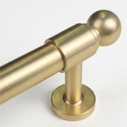 Bishop Cabinet Pull, Satin Brass Matte Lacquer