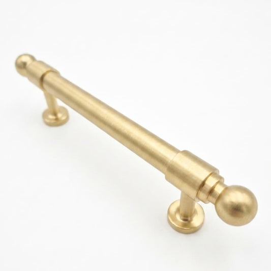 Bishop Cabinet Pull, Satin Brass Matte Lacquer