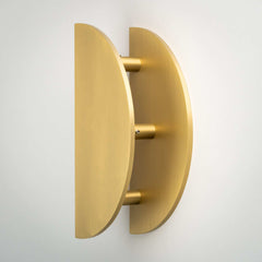 Demi Lune, Solid Brass Half Moon Door Handles