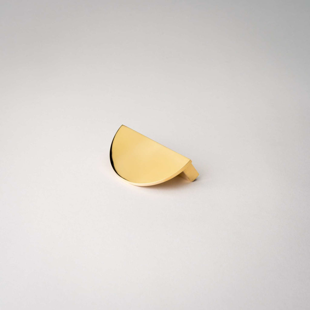 Demi Lune Half Moon Cabinet Pulls, showing half-moon face.
