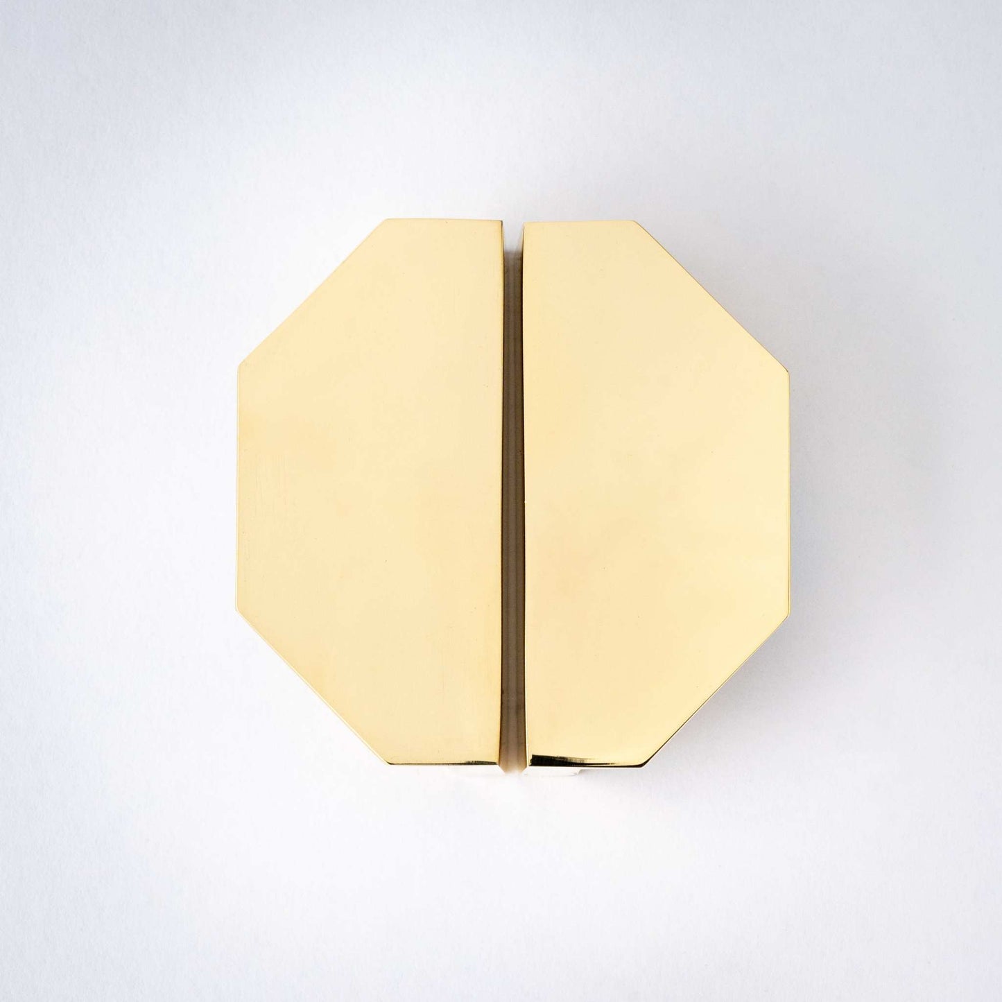 Alto, Solid Brass Half Hex PullsAlto, our handmade Half Hex cabinet handle, is designed to be mounted in pairs to form a full hexagon or mounted horizontally as a partial hexagon. In either orientapullAlto, Solid Brass Half Hex Pulls