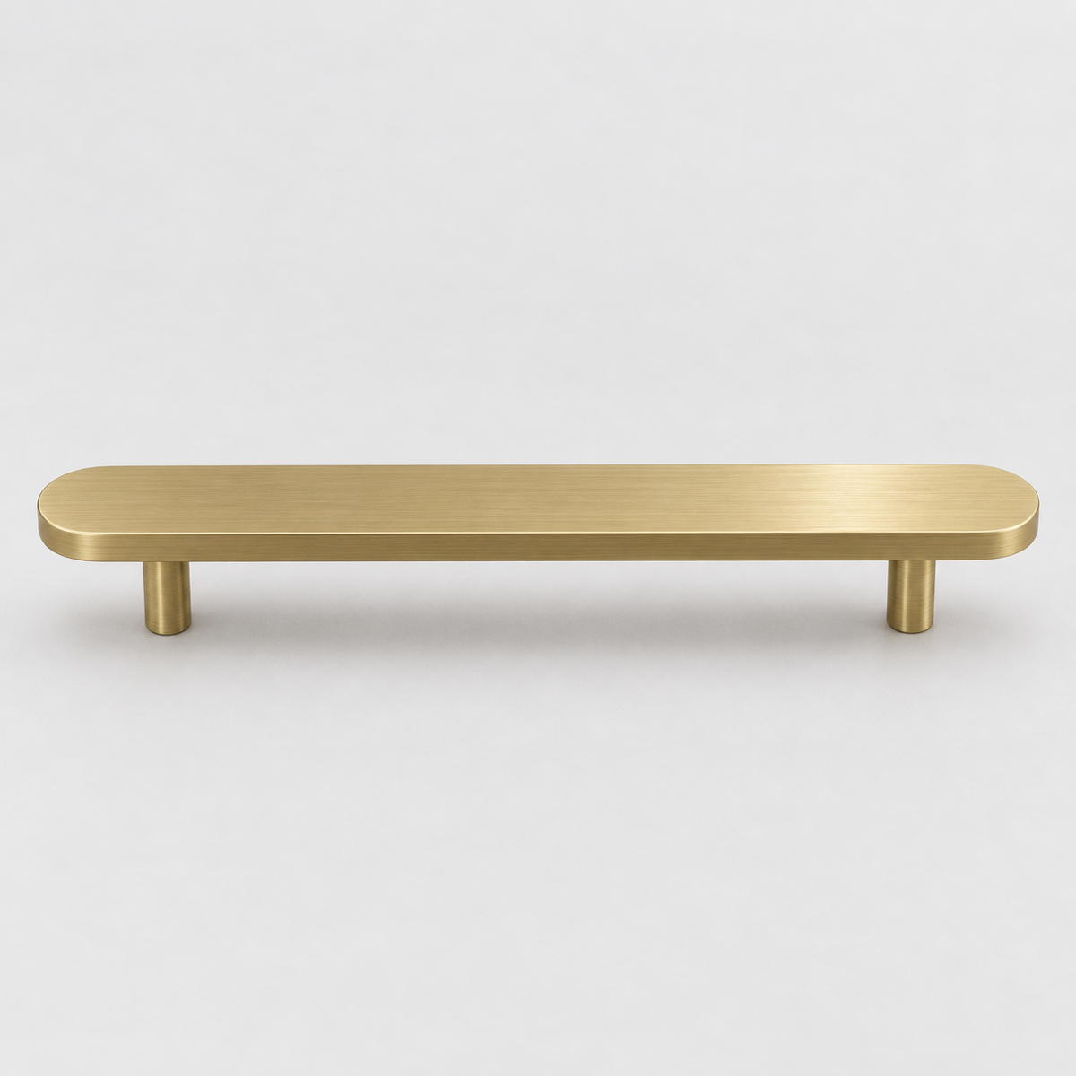 Orbital, Solid Brass Cabinet Pulls — Orbi-P-No-SBG-15-13; AI-assisted finish visualization approved by owner