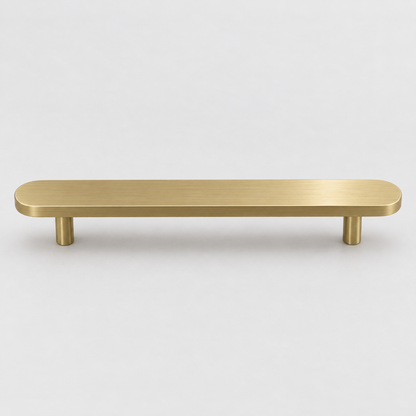 Orbital, Solid Brass Cabinet Pulls — Orbi-P-No-SBG-15-13; AI-assisted finish visualization approved by owner